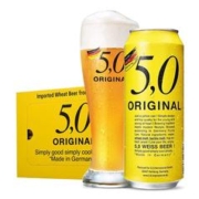 88VIP会员：5.0 ORIGINAL 德国5,0小麦白啤原装进口啤酒500ml*24听整箱装精酿德啤