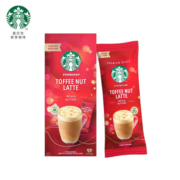 星巴克（Starbucks）太妃坚果风味拿铁即溶咖啡饮品4x23g（节日限定版）
