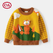 C&A 西雅衣家 潮流卡通毛衣新款男童套头衫宝宝毛线衣服韩版童装女小童秋冬毛衣