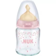 NUK 新生儿玻璃奶瓶 0-6月 S奶嘴-120ML