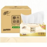 京东百亿补贴：清风 原木纯品抽纸 3层120抽 20包