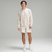 lululemon丨Steady State 男士圆领卫衣 透气 LM3ERYS 象牙色 L