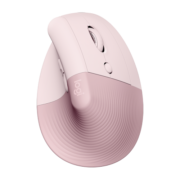 罗技（Logitech）Lift人体工学鼠标 垂直鼠标 小手鼠标 无线蓝牙鼠标 3台设备秒切换 带Logi Bolt接收器 粉色