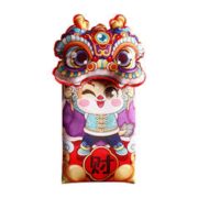 本命年龙年布艺红包封面2024新款年可爱儿童春节过年创意国潮卡通