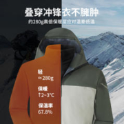 Naturehike 挪客防风防水户外冲锋衣三合一男新款三防登山服外套女