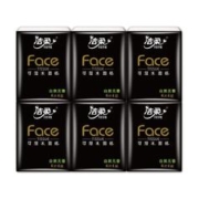 C&S 洁柔 手帕纸 黑Face 4层加厚24包*3提 创新蝴蝶压花