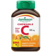 【自营】jamieson健美生维生素c高含量维C咀嚼片进口维他命C120粒