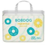 巴布豆（BOBDOG）新菠萝量贩装拉拉裤XXL码68片(15kg以上)大码婴儿尿不湿