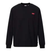 Levi's李维斯23秋季新款情侣同款圆领卫衣国潮虎纹印花潮流休闲百搭舒适 黑色 M