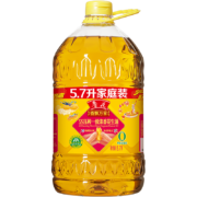 京东百亿补贴：luhua 鲁花 香飘万家 5S压榨一级浓香花生油 5.7L