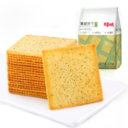 百草味 休闲零食 海苔味薄脆饼干 100g*10袋（专区任选10件）