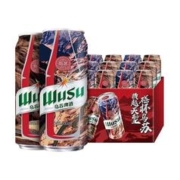 WUSU 乌苏啤酒 风景罐烈性高度麦芽黄啤酒整箱500ml*12罐装