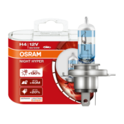 欧司朗（OSRAM）先锋夜行者H4汽车卤素灯大灯远近光【增亮130% 3900K】12V 60/55W