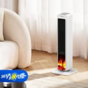 再降价、PLUS会员：Midea 美的 HFU20LF 立式暖风机 3D火焰智能语音