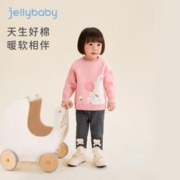 JELLYBABY 女童毛衣洋气秋装时髦宝宝打底紫色