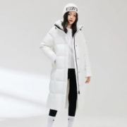 雪中飞 女式长款连帽羽绒服