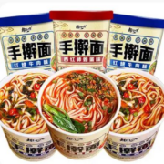 京东百亿补贴：趣小馋手擀面桶装免煮速食方便面【共6桶】西红柿味+牛肉味