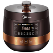 美的（Midea）智能电压力锅6L 家用高压锅不粘双内胆4-8人电饭煲 智能一键排气多功能 可开盖煮电饭煲 MY-YL60Easy203