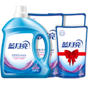 京东百亿补贴：蓝月亮 洗衣液 11斤 3kg瓶+1kg*2袋送500g袋
