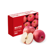 plus会员：京鲜生烟台红富士苹果净重2.5kg 果径80mm 单果190g起*2件+凑单