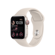 Apple Watch SE 2022款智能手表GPS + 蜂窝款40毫米星光色铝金属表壳星光色运动型表带eSIM健康手表MNPJ3CH/A