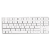 艾石头 FE 87 铁系列 机械键盘 87键游戏键盘 全键无冲 DIY磁吸上盖 阶梯键帽 白色 红轴