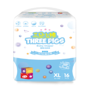 需首购礼金：Thethreepiggy 三只小猪 3D轻薄纸尿裤XL码16片(12-17KG)