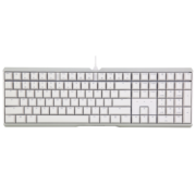 樱桃（Cherry）MX3.0S G80-3870LUAEU-0 机械键盘 有线键盘 全尺寸 108键游戏键盘 无钢板正刻 白色 黑轴