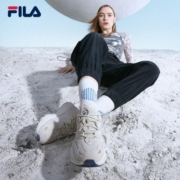 FILA斐乐女鞋跑步鞋情侣同款老爹鞋MARS火星鞋男鞋厚底复古休闲运动鞋 【女款】奶白/木薯粉-GT 36.5【女码】