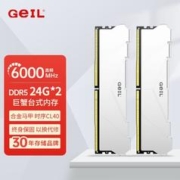 GeIL 金邦 48G(24GX2)套装 DDR5 6000 白色CL40