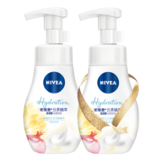 妮维雅（NIVEA）氨基酸洗面奶泡沫温和不紧绷云柔植萃保湿水弹洁面泡180ml双支装