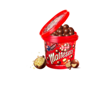 麦提莎（Maltesers）麦芽脆心牛奶巧克力桶装520g儿童休闲小零食糖果礼物