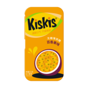 酷滋（Kiskis）约会接吻清新口气方便携带水果味糖果硬糖无糖薄荷糖（百香果味）21g*1盒