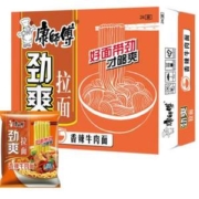 康师傅 劲爽拉面方便面 24袋整箱装 香辣牛肉味
