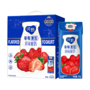 PLUS会员：蒙牛 纯甄常温风味酸奶草莓果粒200g*10
