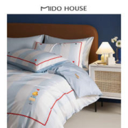 京东PLUS：MIDO HOUSE 铭都家居 爱丽丝联名 爱丽丝和柴郡猫 100支贡缎四件套 1.5m床单款
