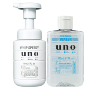 吾诺（UNO）男士剃须洁面二合一护肤套装 净颜泡沫150ml+爽肤水200ml