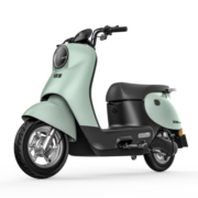 绿源60V20A长续航电动摩托车 液冷电机 陶瓷刹车 代步电瓶车 MODA C1 千草绿（靠背版）