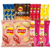 乐事（Lay's）薯片 开学季 吃货零食大礼包666g*3件