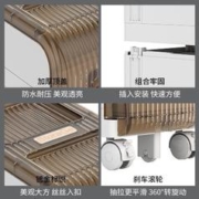 薇薇公主 浴室夹缝收纳柜窄缝隙抽屉式免安装厕所卫生间储物柜子落地置物架 面宽21cm夹缝收纳柜