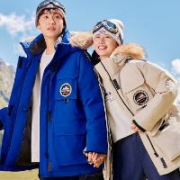 20点：SNOWFLYING 雪中飞 户外貉子毛领中长羽绒服
