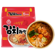 韩国四大拉面品牌之一，Ottogi 不倒翁  泡菜拉面 120g*10袋39.8元起包邮（需领券）