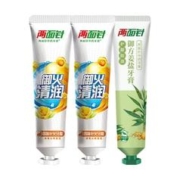 两面针 中药牙膏420g套装沁喉香型 四味针火140g*2+姜盐140g