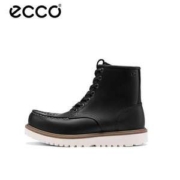 US6-6.5码，ECCO 爱步 Staker Moc Toe 男士高帮系带工装靴217614