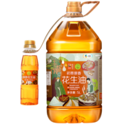 初萃 中粮 原香花生油5L+220mL 一级 物理压榨 食用油