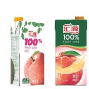 汇源 果汁 100%桃汁浓缩果汁饮料 1L*5盒券后27.9元