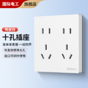 PLUS会员：fdd 国际电工 插座十孔 86型