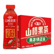 华旗山楂果茶 山楂果汁果肉饮料 经典原味 400ml*6瓶 酸甜可口