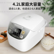 松下（Panasonic）电饭煲 家用3-4个人 多功能煮饭锅 日本电饭锅 冷饭加热 预约保温 3.2升4.2升4.8升大容量DC106 SR-DC156-N【6大智能菜单】 4.2L