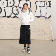 CONVERSE 匡威 官方 秋冬新款女休闲夹克简约棉服外套10023736